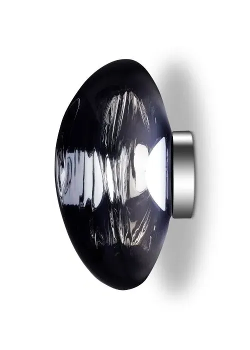 LED Wall Light with Glass Shade - Gold