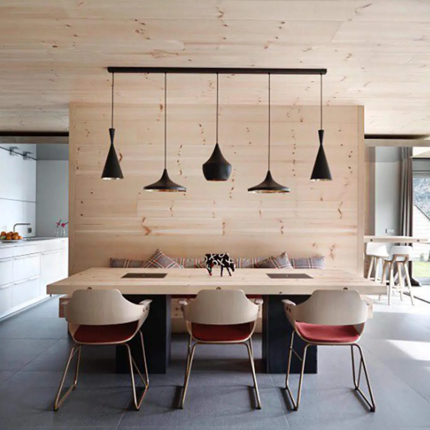 Linear LED Pendant Light System - Black