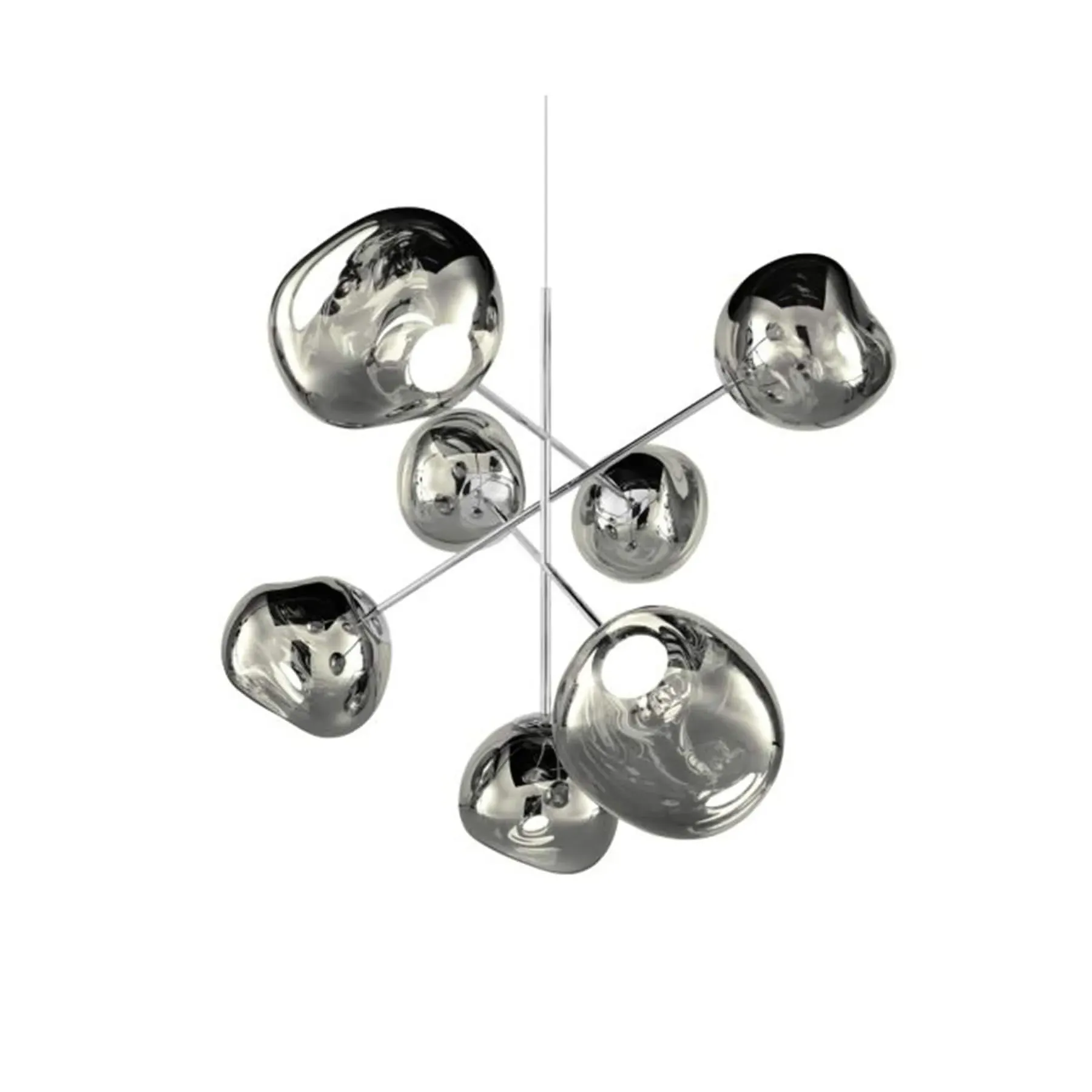 Melt Large LED Chandelier - Chrome