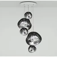 Melt Large Round LED Pendant Light System - Chrome