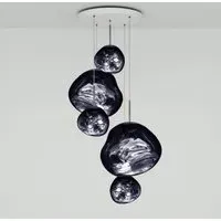Melt Large Round LED Pendant Light System - Smoke