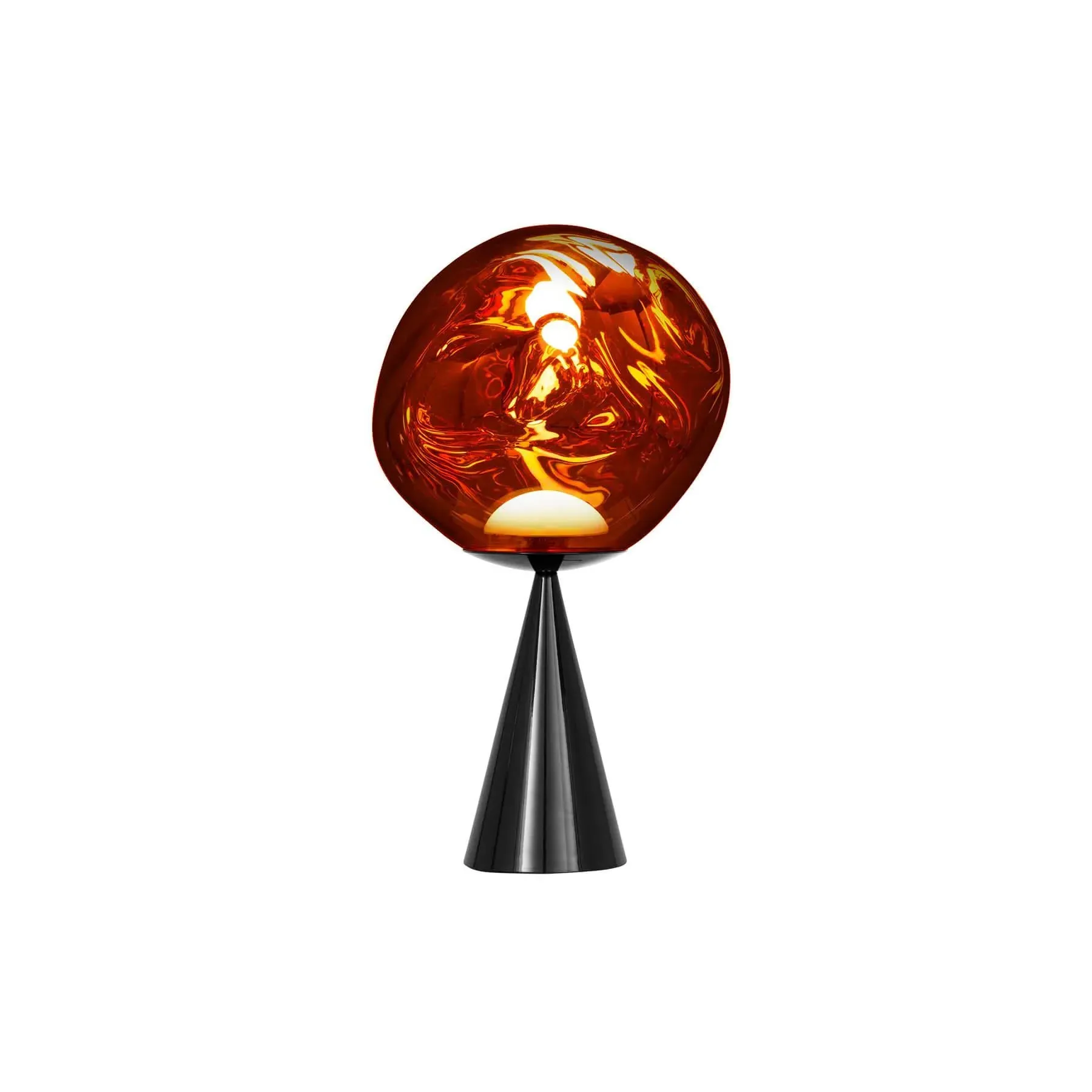 Melt LED Cone Fat Table Light - Copper