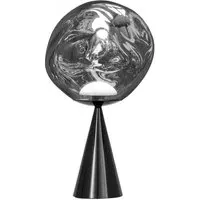 Melt LED Cone Fat Table Light - Silver