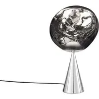 Melt LED Cone Fat Table Light - Silver