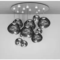 Melt Mega Round LED Pendant Light System - Chrome