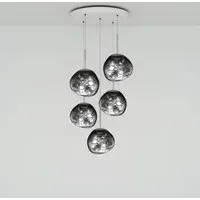 Melt Mini Round LED Pendant Light System - Chrome