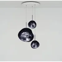Melt Trio Round LED Pendant Light System - Smoke