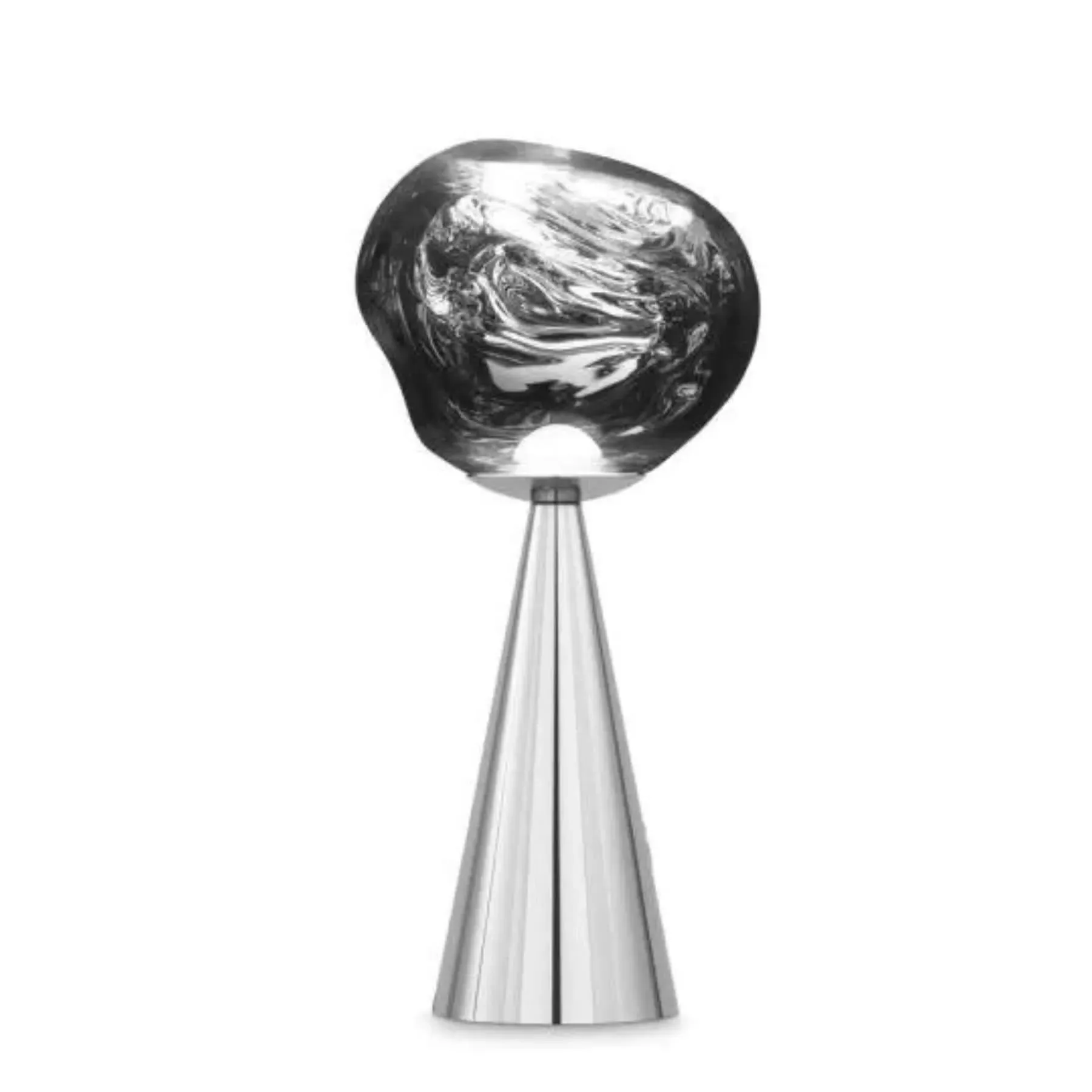 Portable LED Table Lamp - Silver, Glass image