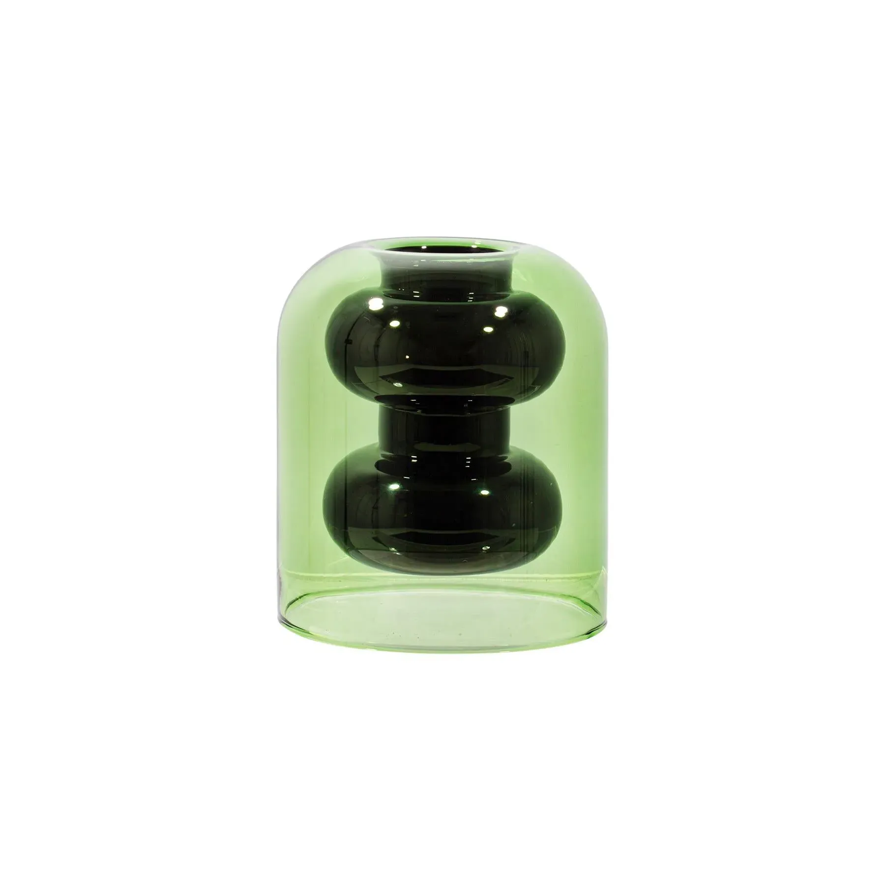 Short Vase - Black, Borosilicate Glass image
