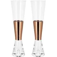 Tank Champagne Glasses Set of 6 - Copper