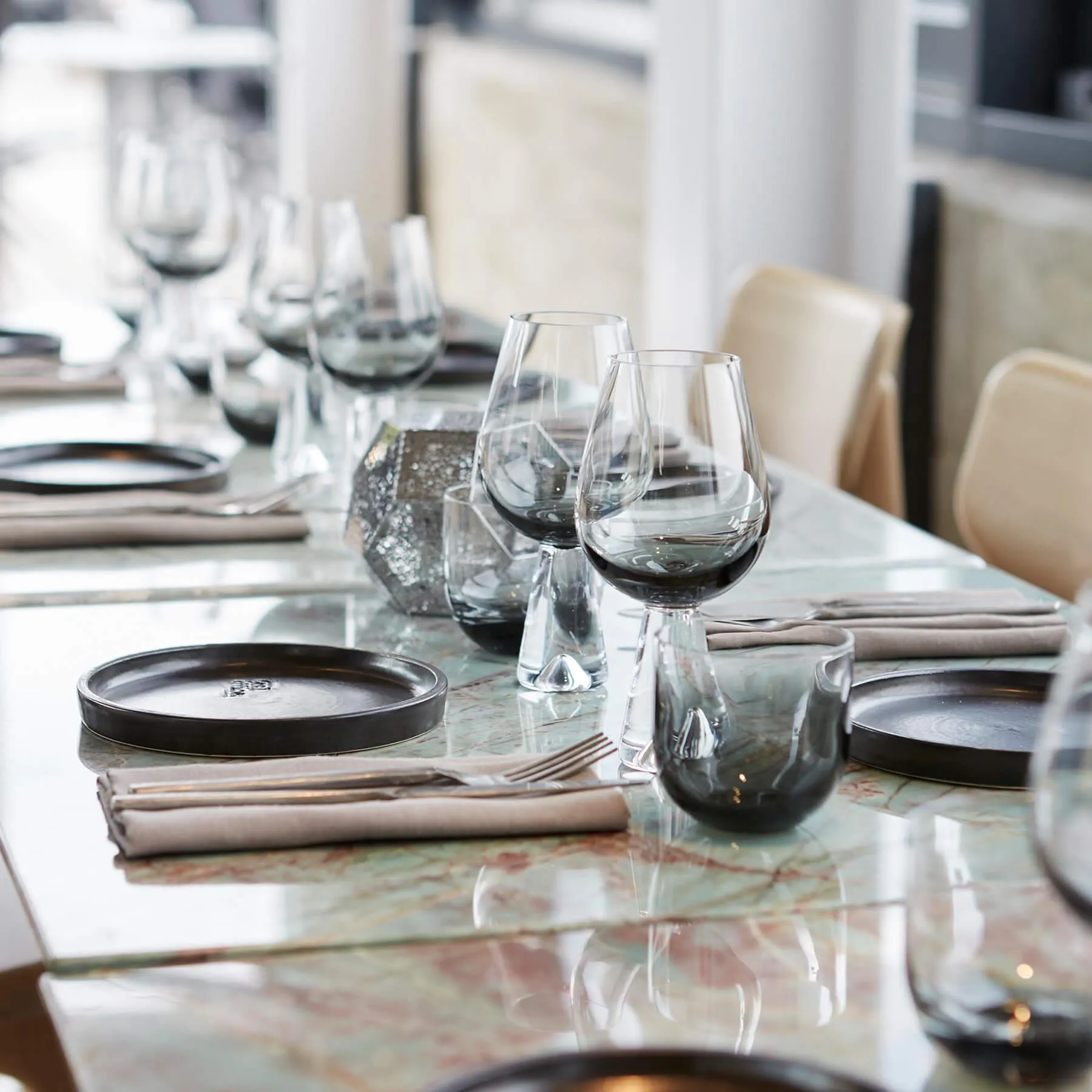 Tank Wine Glasses Set of 2 - Black