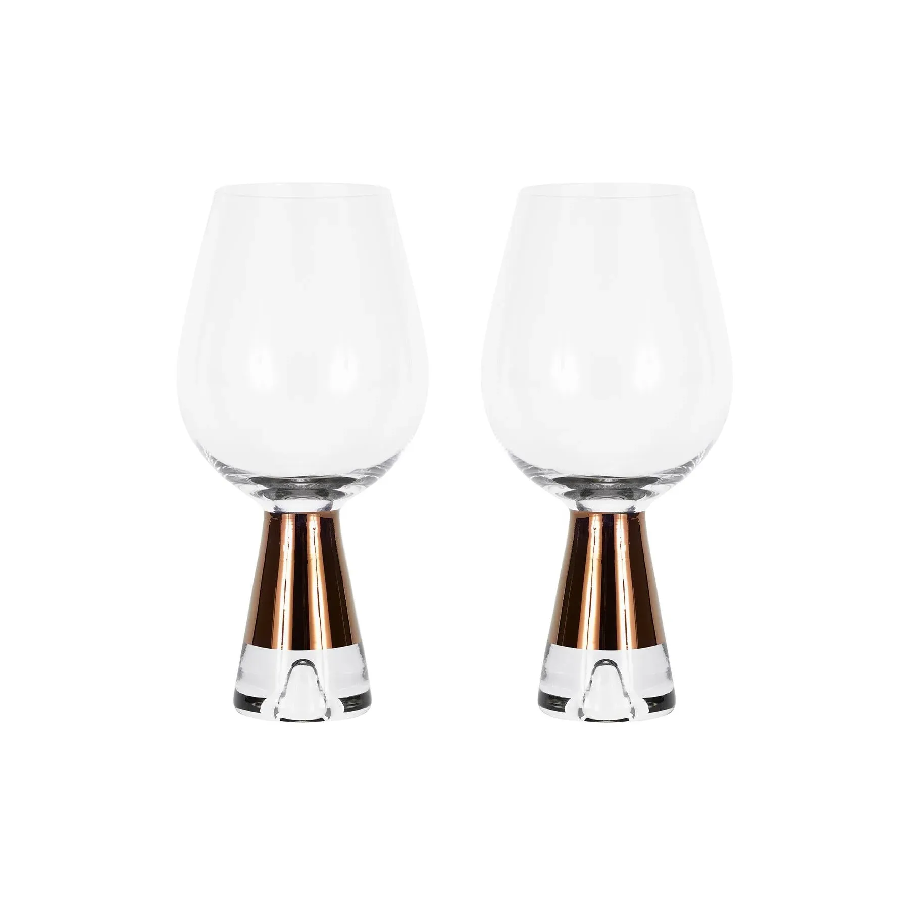 Tank Wine Glasses Set of 2 - Copper