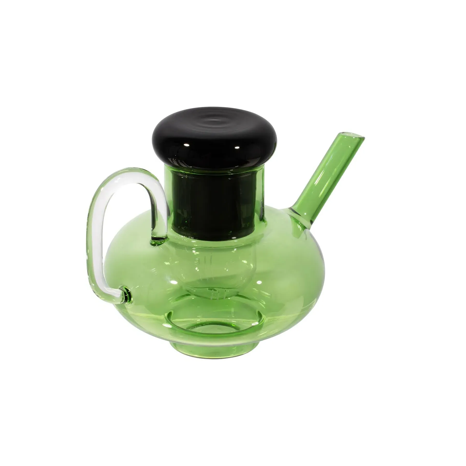 Tea Pot - Green, Borosilicate Glass