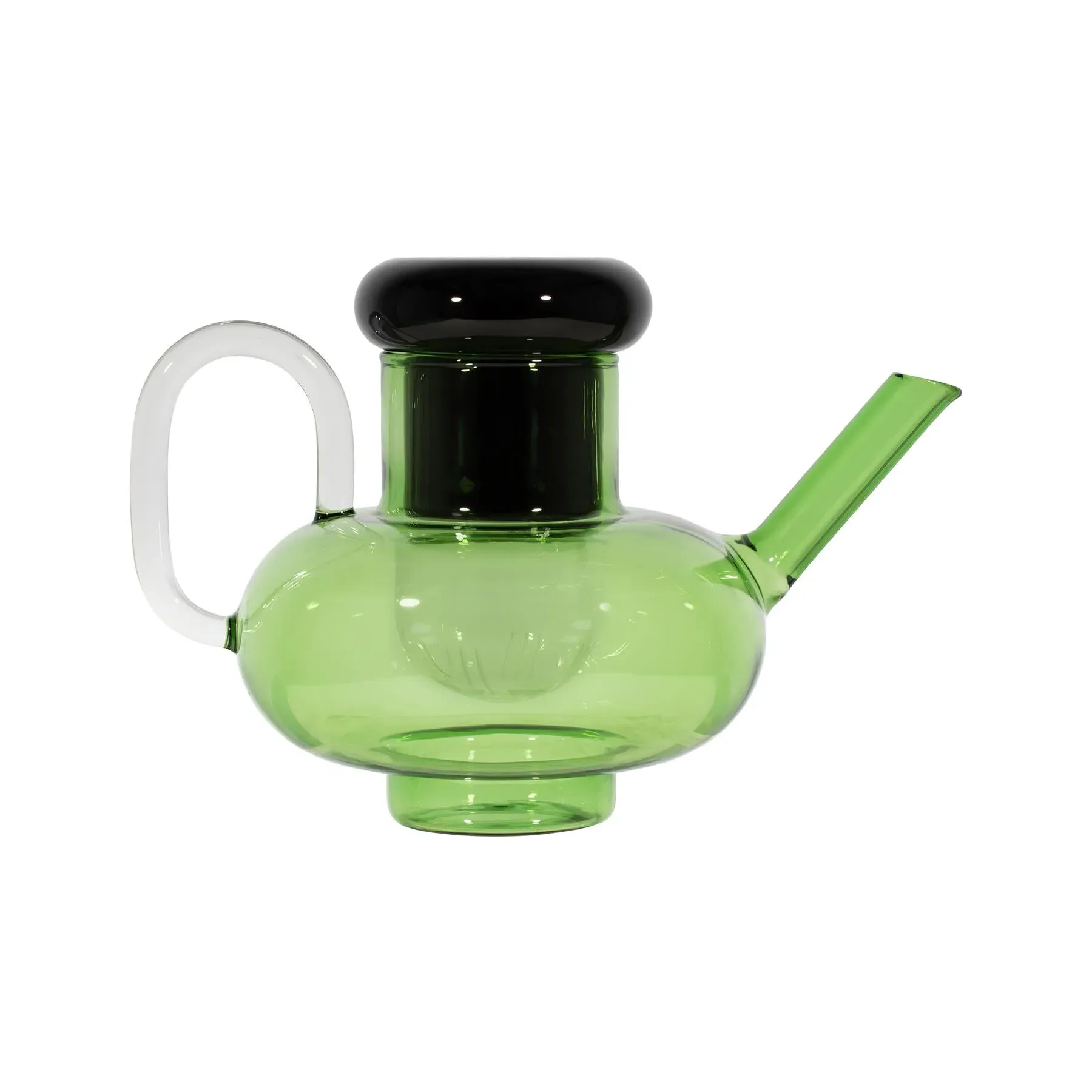 Tea Pot - Green, Borosilicate Glass