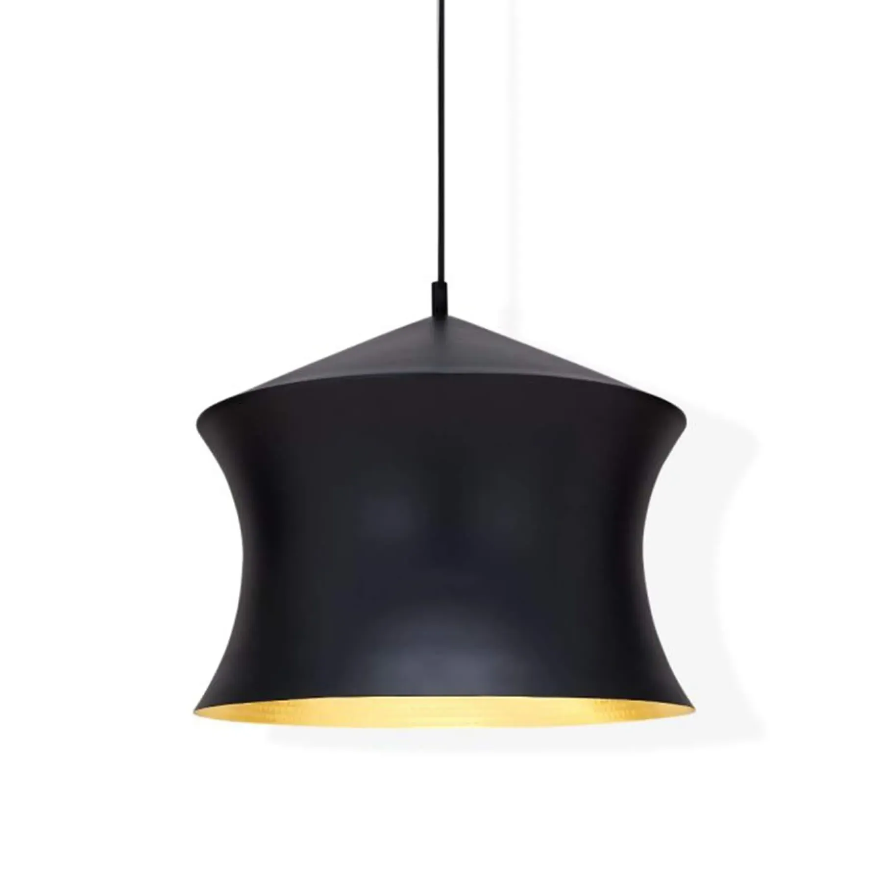 Waist LED Pendant Light - Brass Interior