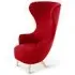 Wingback Armchair with High Back - Fabric