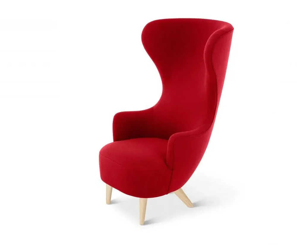Wingback Armchair with High Back - Fabric image