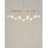 13-Light Beam Chandelier - Frosted, Brass