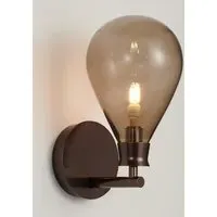 Cintola Wall Light with Glass Shade - Bronze