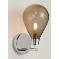 Cintola Wall Light with Glass Shade - Silver