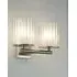 Double Wall Light with Diffuser - Nickel, Glass