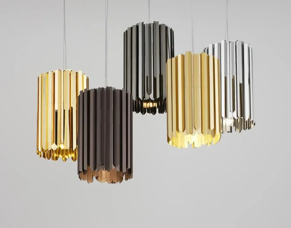 Facet Pendant Light - Satin Bronze, Metal