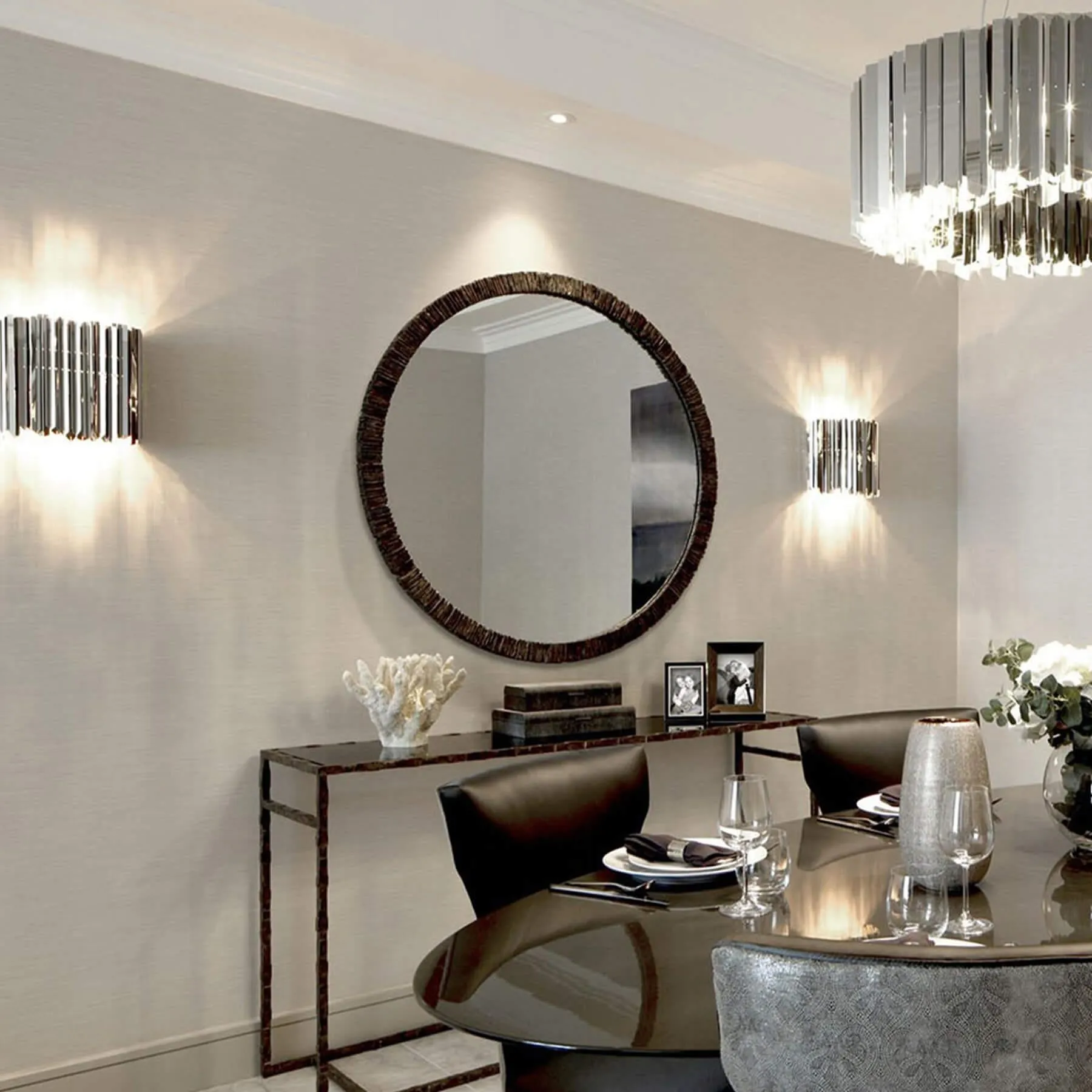 Facet Wall Light - Black Nickel, Metal