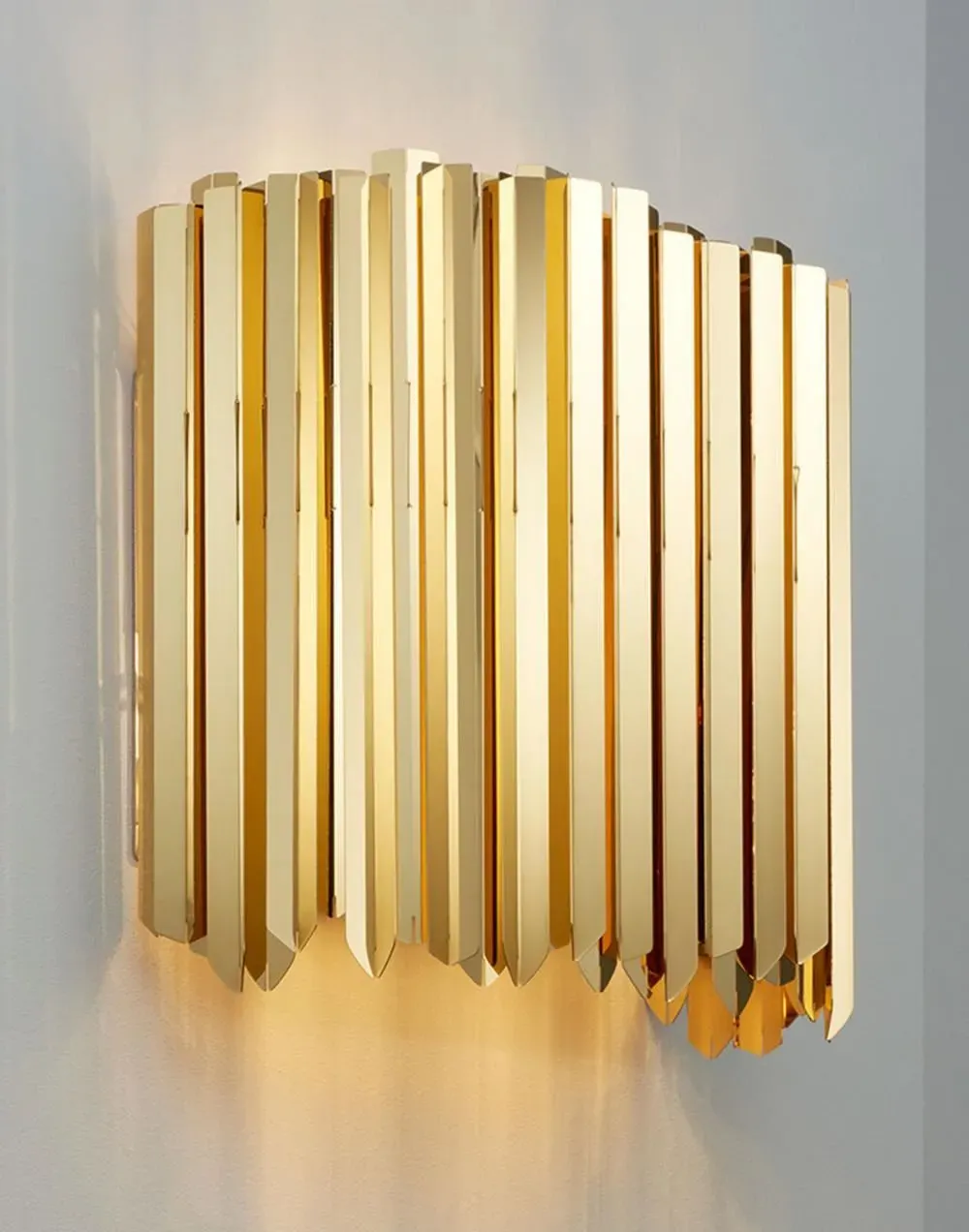 Facet Wall Light - Satin Bronze, Metal