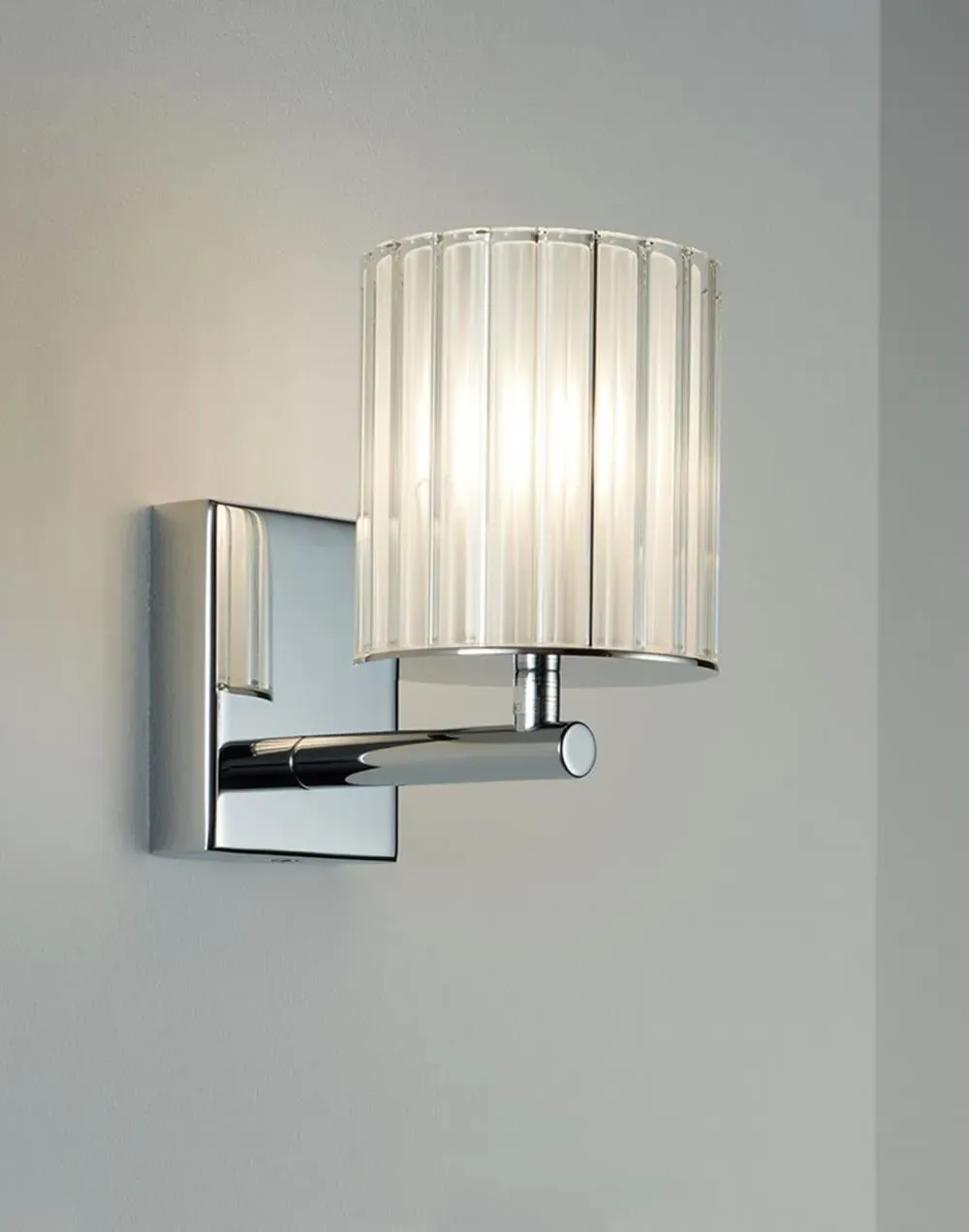 Flute Bathroom Wall Light - Polished Gold