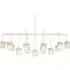 Flute Beam 13-Light Chandelier - Clear