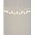 Flute Beam 16-Light Chandelier - Frosted