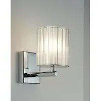 Flute Small Wall Light - Polished Chrome