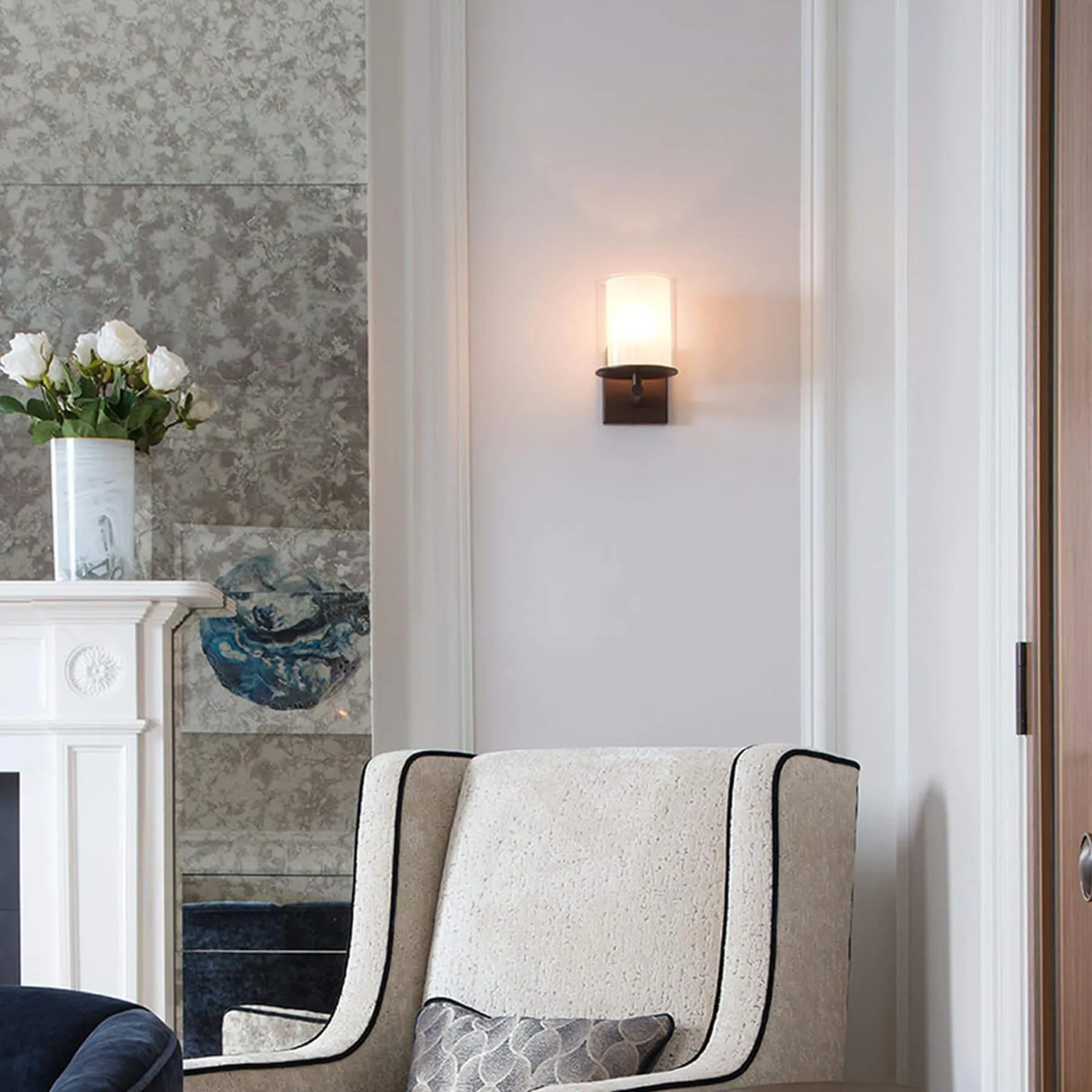 Flute Small Wall Light - Polished Gold