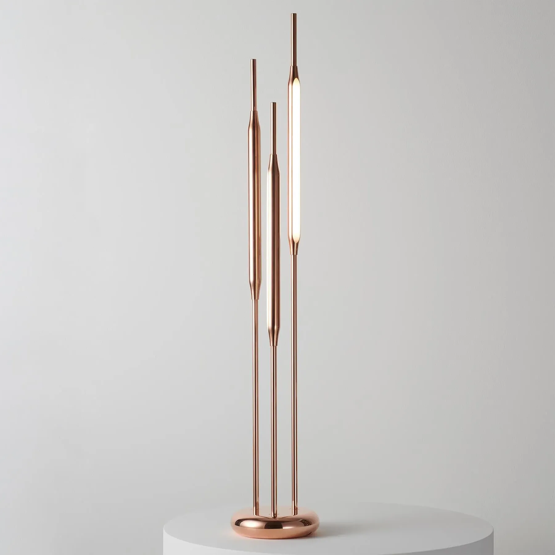 Large Reed Table Lamp - Black, Metal