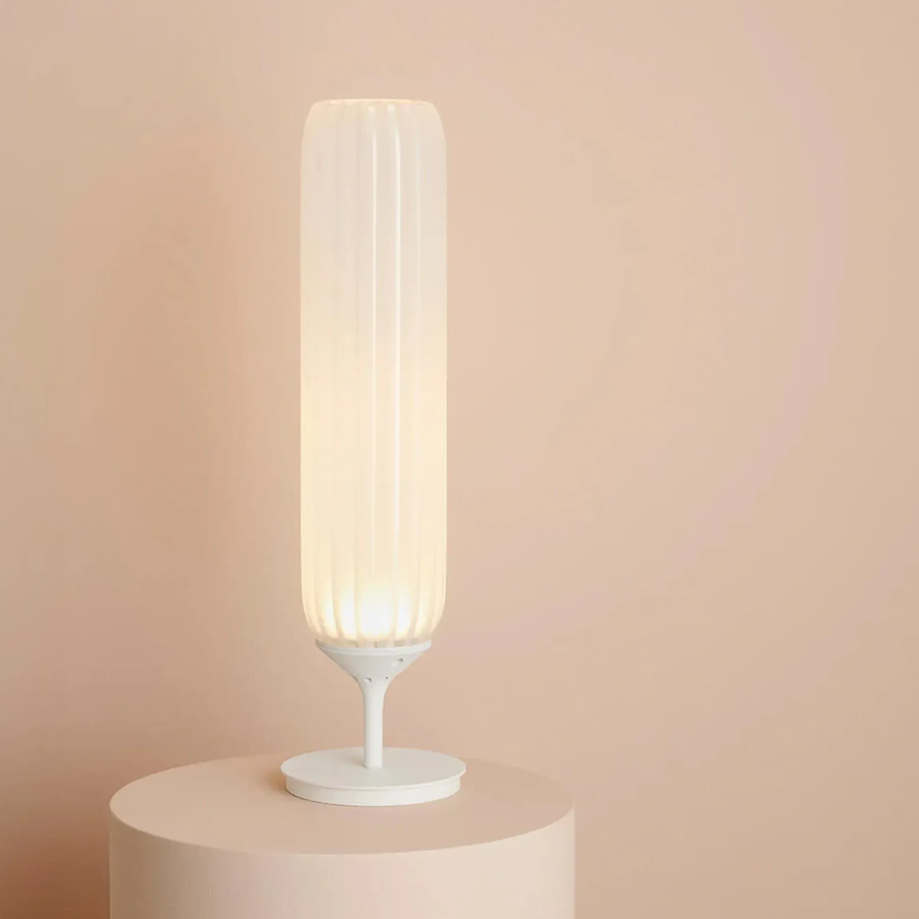 Pod Table Lamp with Glass Diffuser - Powder image