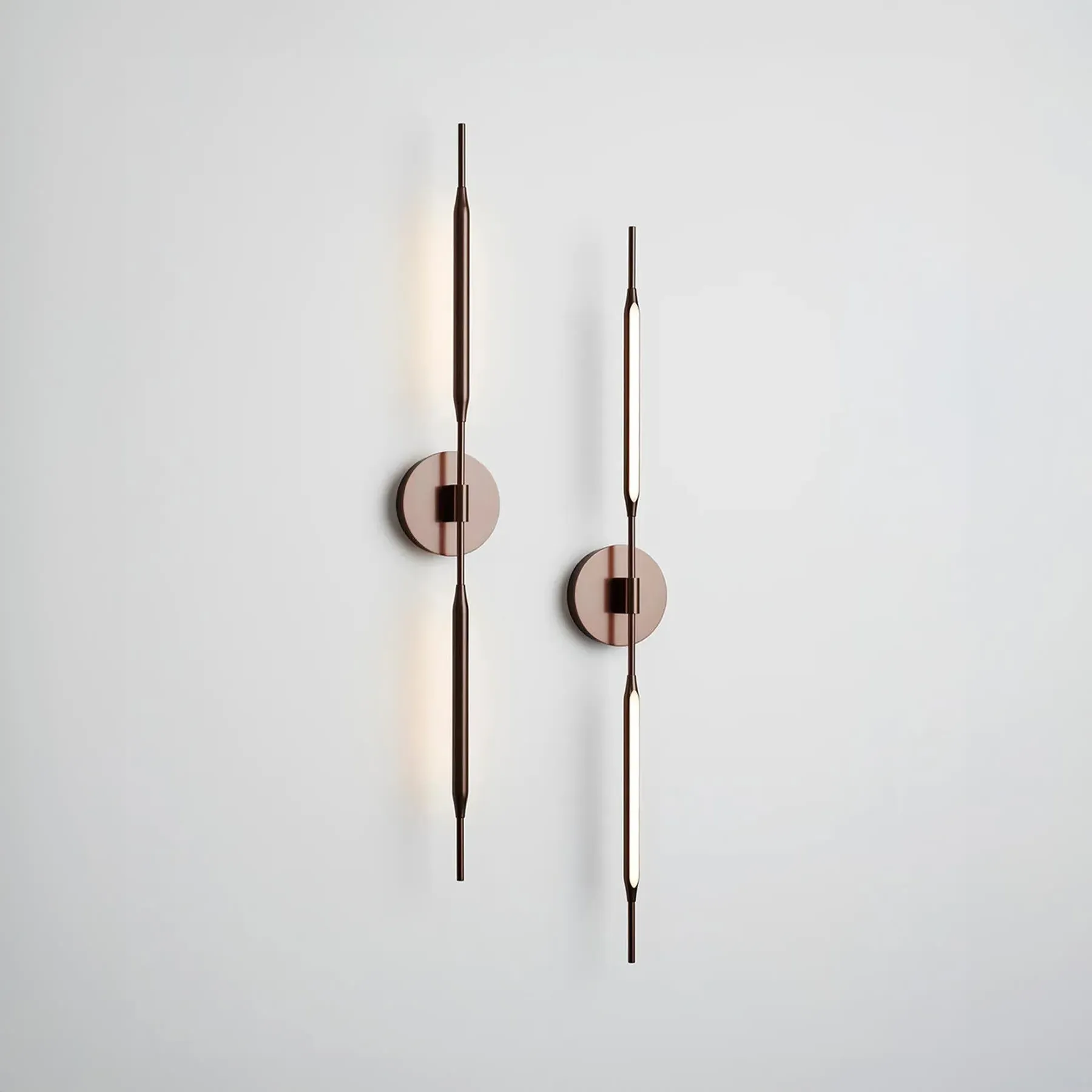 Reed Wall Light with LED - Bronze, Metal
