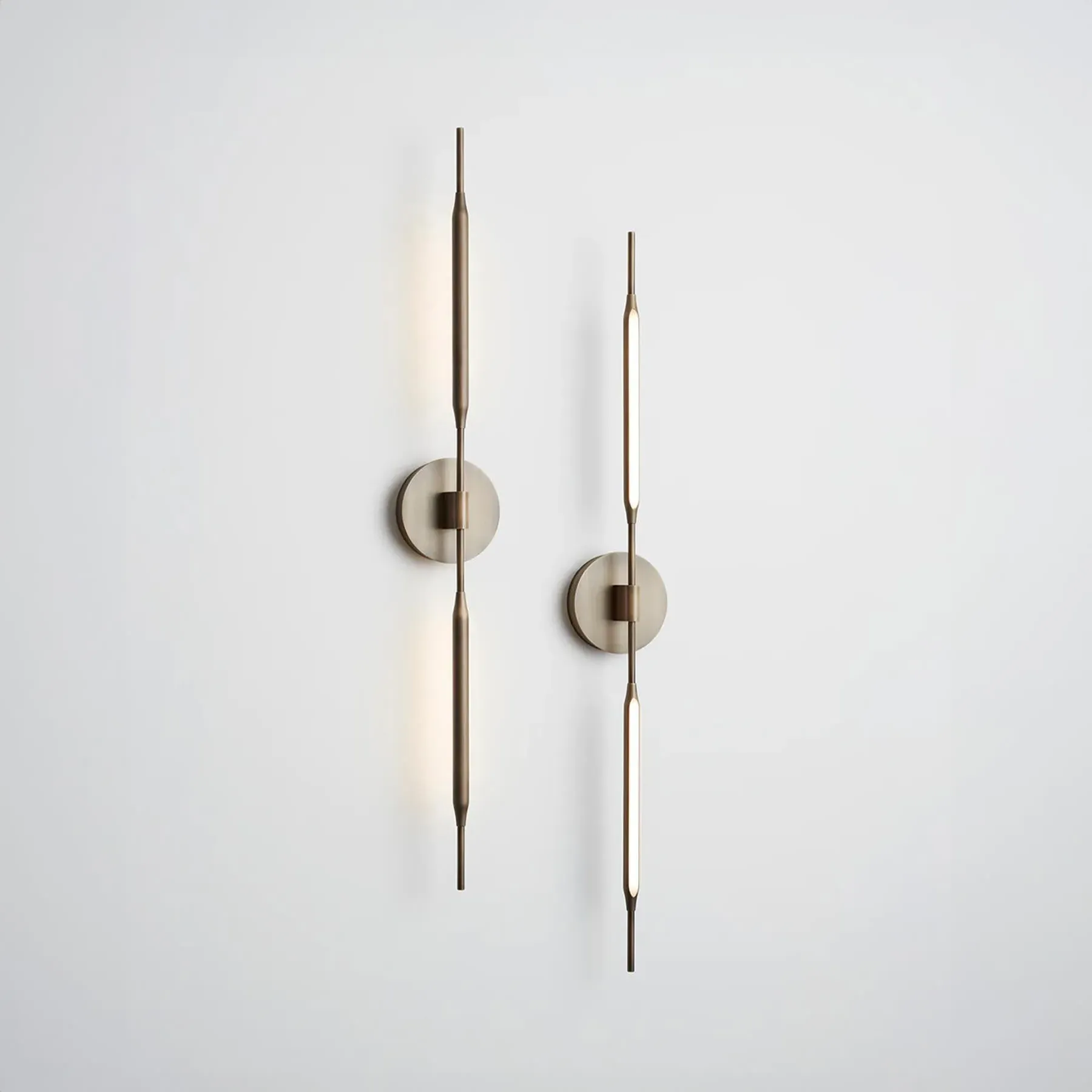 Reed Wall Light with LED - Gold, Metal