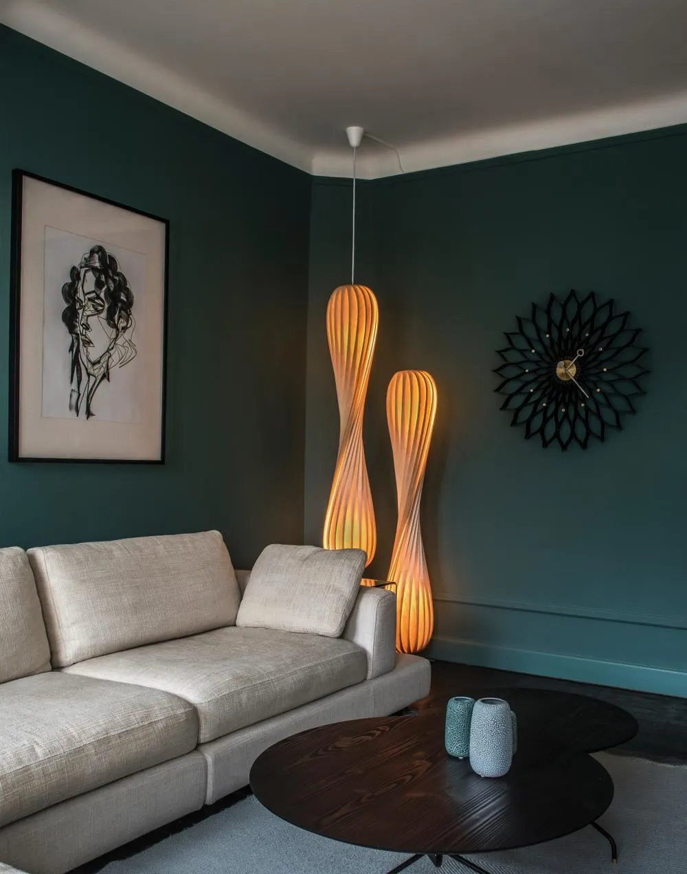 Medium Pendant Light - Natural, Birch Veneer