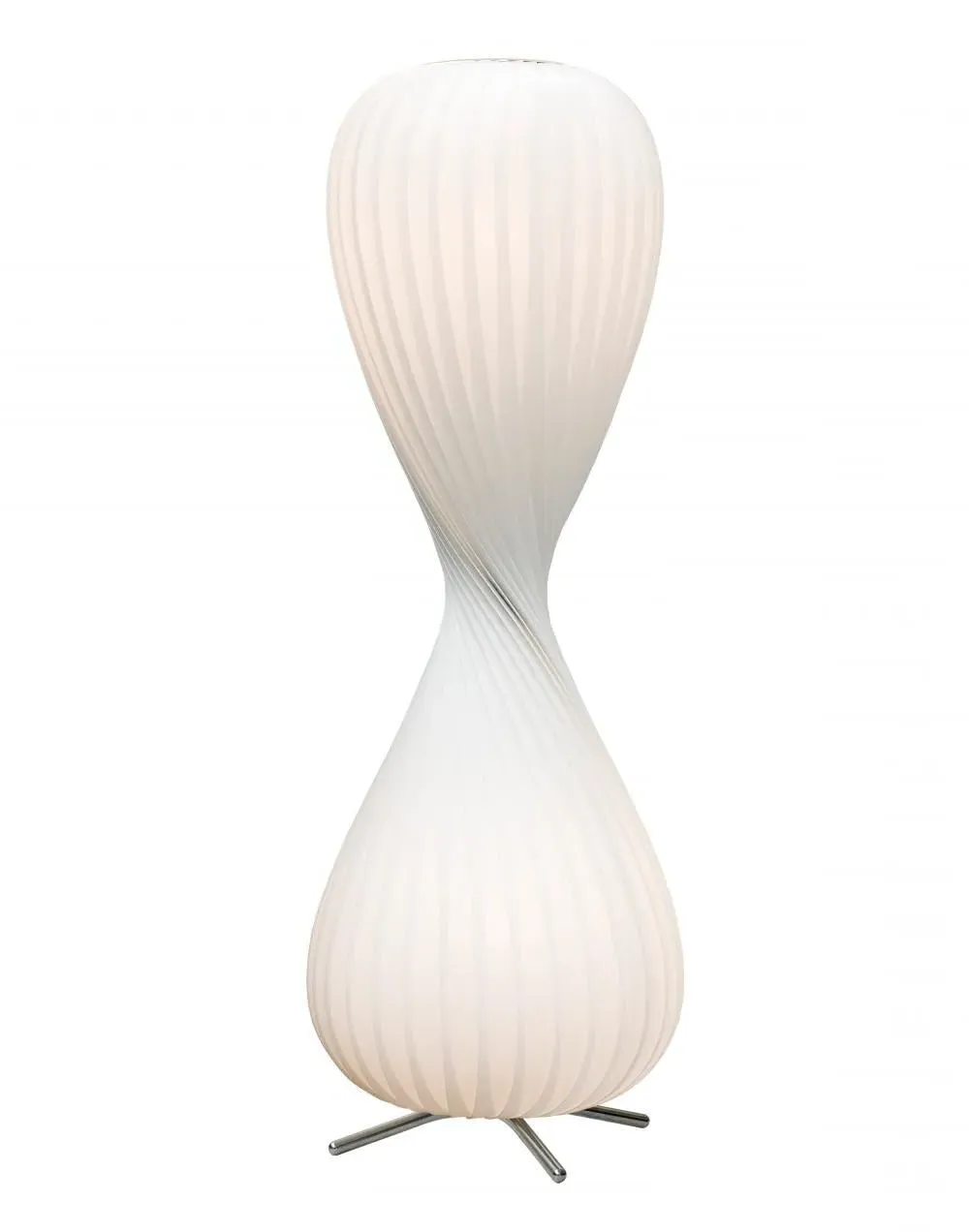 Small Floor Light Hourglass Shape - Birch Wood