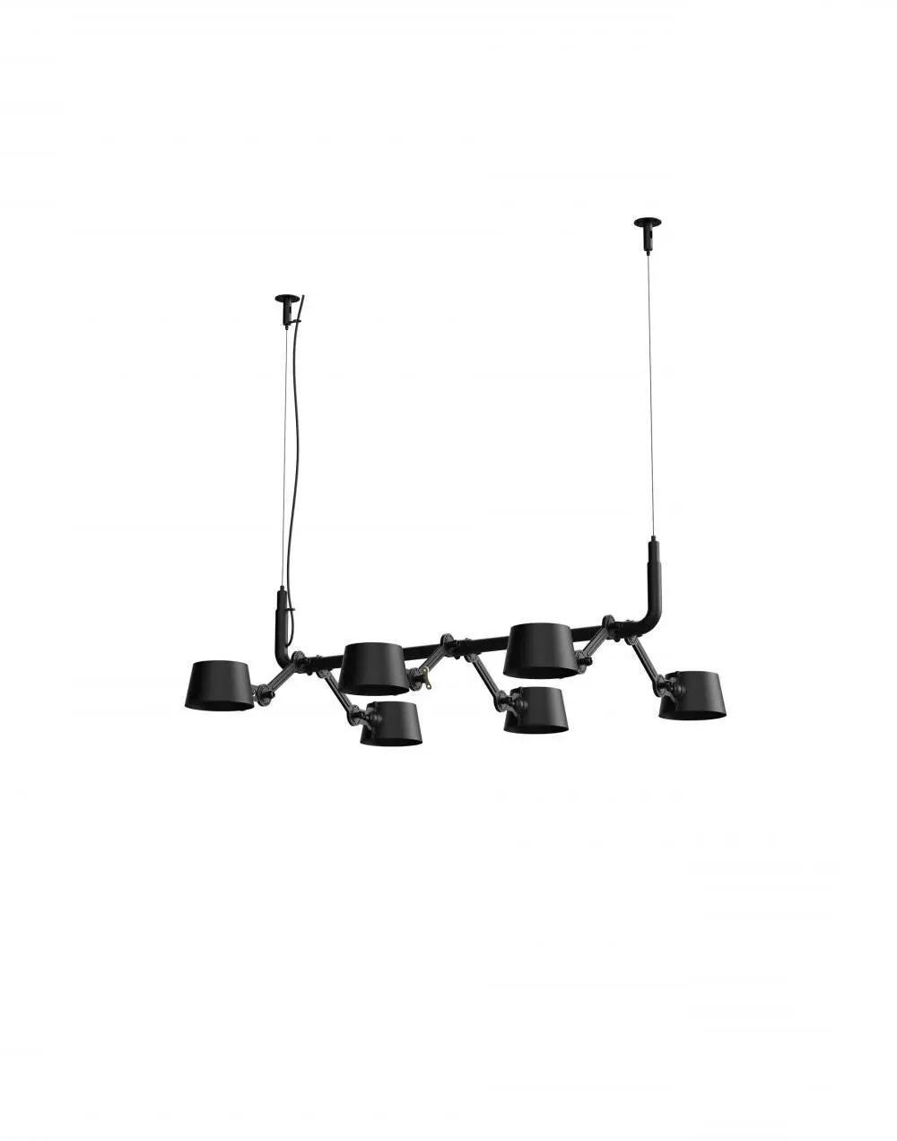 10-Light Pendant Chandelier - Green, Brass