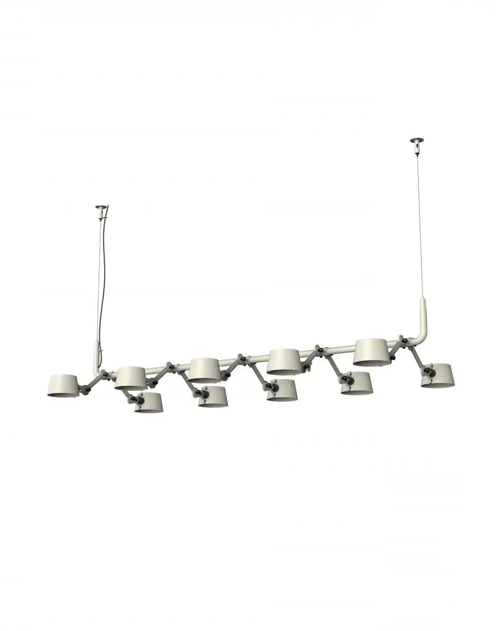 12-Light Pendant Chandelier - Black, Brass