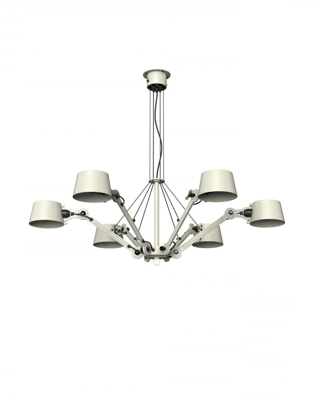 Bolt Chandelier - Ash Grey, Brass image