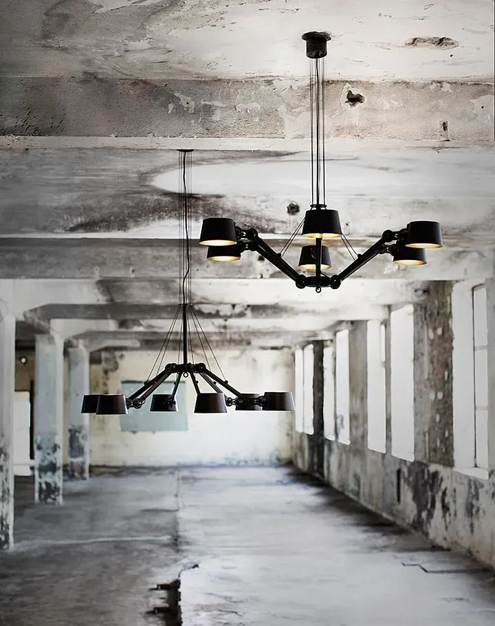 Bolt Chandelier - Orange, Brass