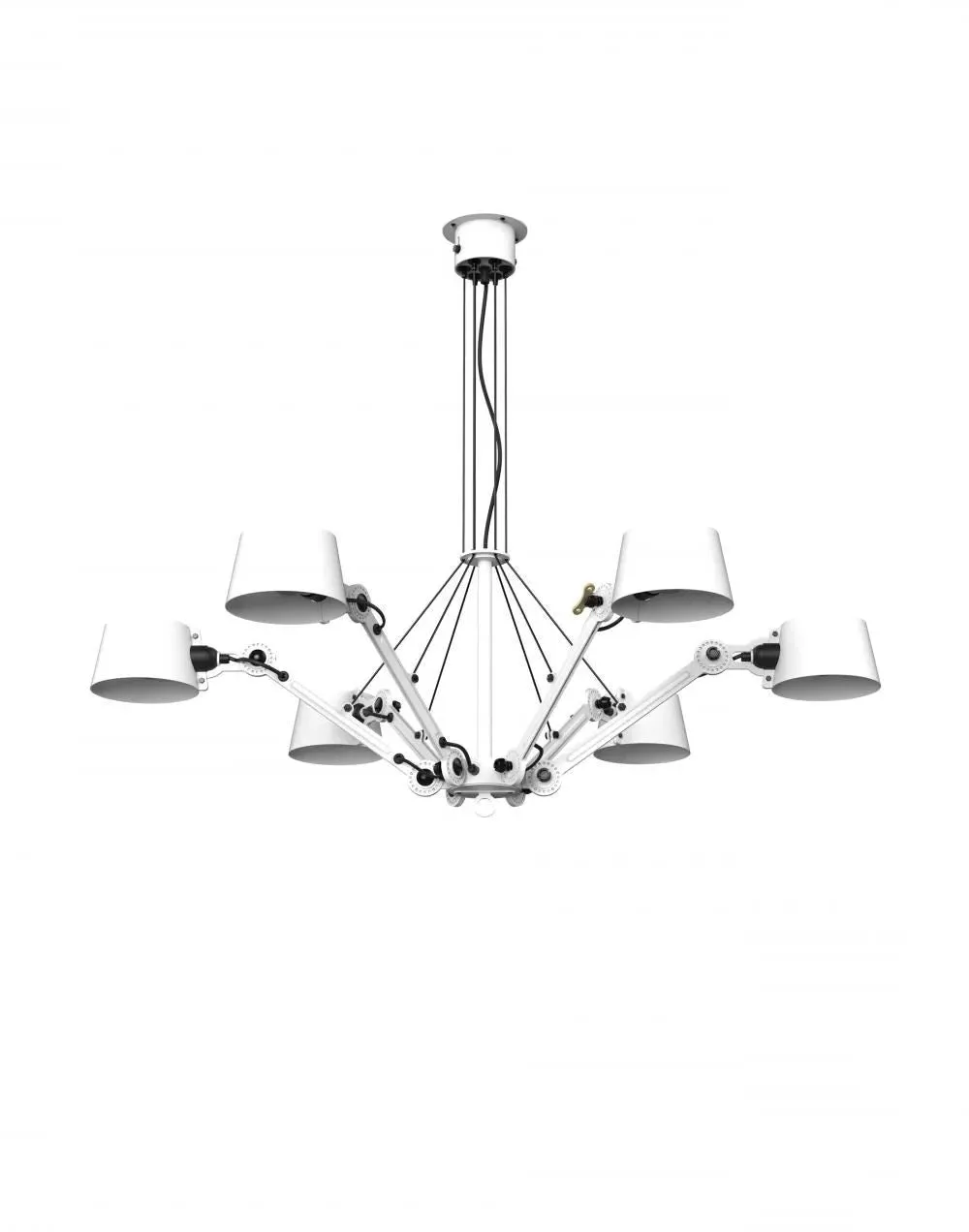 Bolt Chandelier - Orange, Brass