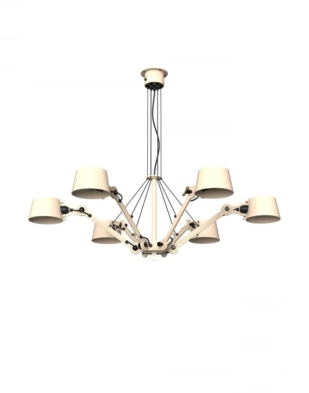 Bolt Chandelier - Orange, Brass
