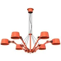 Bolt Chandelier - Orange, Brass