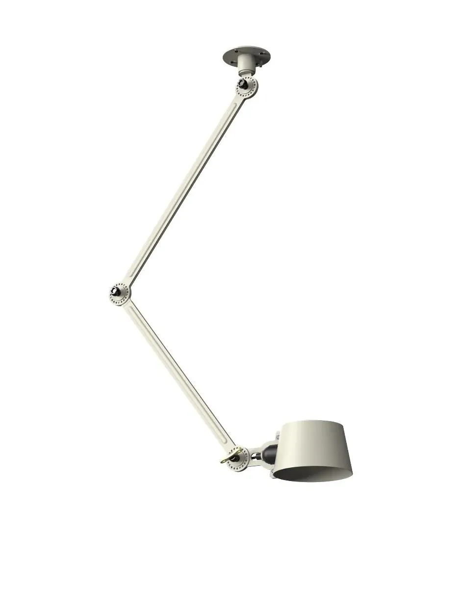 Bolt Double Arm Ceiling Lamp Side Fit - Ash Grey image