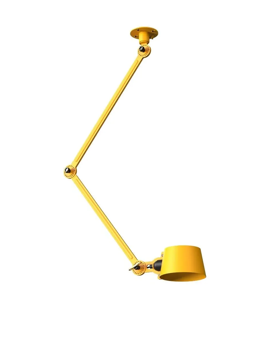 Bolt Double Arm Ceiling Lamp Side Fit - Sunny Yellow