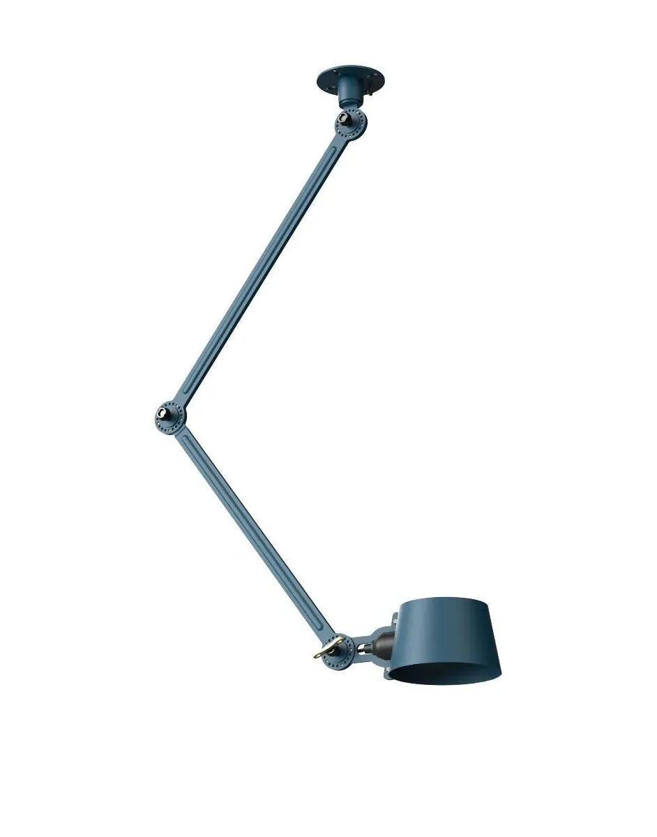 Bolt Double Arm Ceiling Lamp Side Fit - Thunder Blue