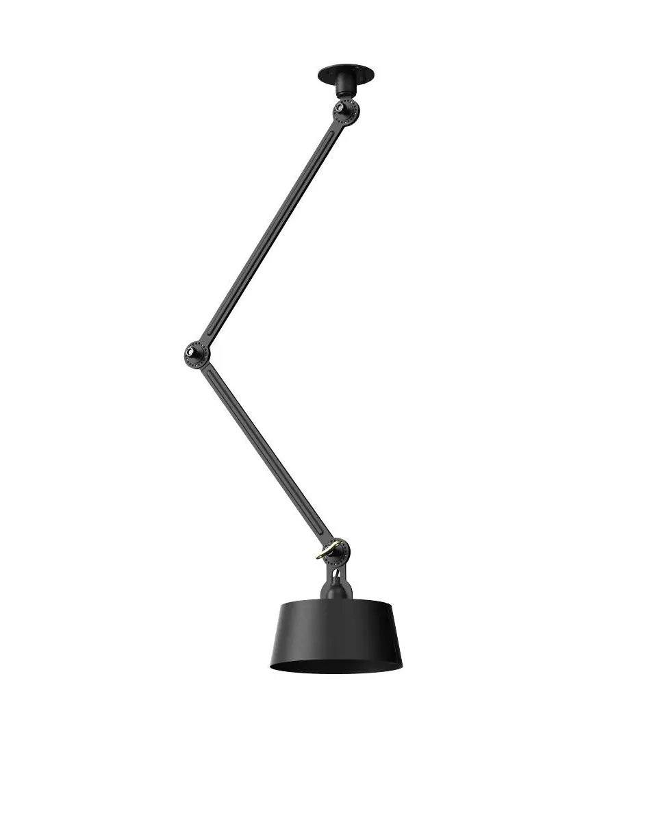 Bolt Double Arm Ceiling Lamp Under Fit - Smokey Black